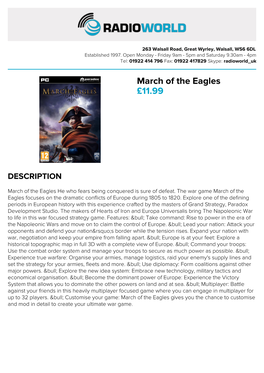 March of the Eagles £11.99