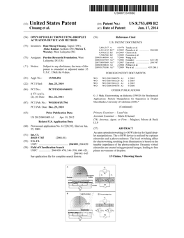 (12) United States Patent (10) Patent No.: US 8,753,498 B2 Chuang Et Al