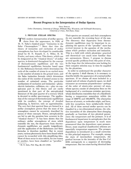 Recent Progress in the Interpretation of Stellar Spectra