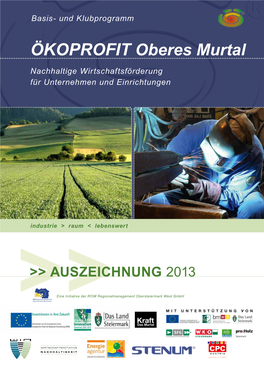ÖKOPROFIT Oberes Murtal Nachhaltige Wirtschaftsförderung Für Unternehmen Und Einrichtungen