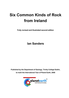 Six Common Kinds of Rock from Ireland