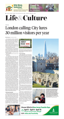 London Calling: City Lures 30 Million Visitors Per Year