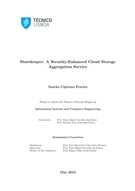 A Security-Enhanced Cloud Storage Aggregation Service