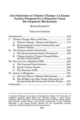 A Climate Justice Proposal for a Domestic Clean Development Mechanism