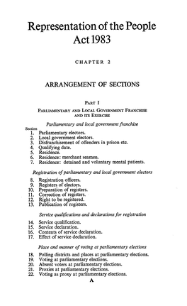 Representation of the People Act 1983