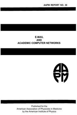 E-Mail and Academic Computer Networks