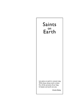 Saints on Earth Final Text 21/9/04 3:39 Pm Page I