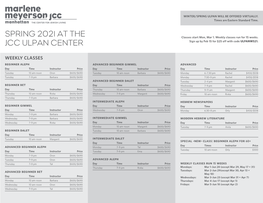 Spring 2021 at the Jcc Ulpan Center