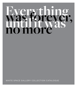 White Space Gallery Collection Catalogue