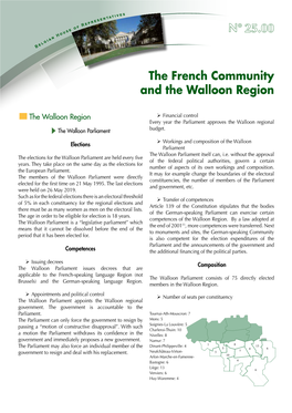 N° 25.00 the French Community and the Walloon Region