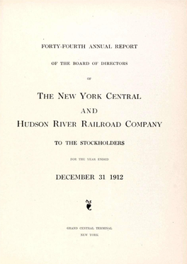 The New York Central and Hudson River Railroad Company