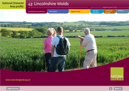 43: Lincolnshire Wolds Area Profile: Supporting Documents