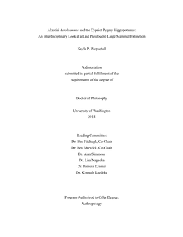 Akrotiri Aetokremnos and the Cypriot Pygmy Hippopotamus: an Interdisciplinary Look at a Late Pleistocene Large Mammal Extinction