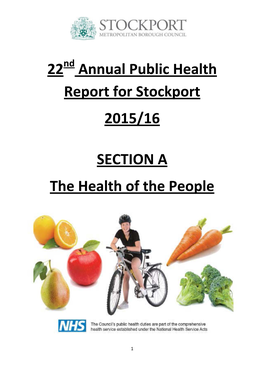 Annual Public Health Report for Stockport 2015/16