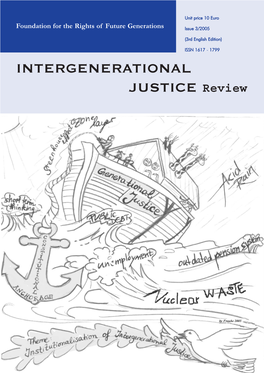 INTERGENERATIONAL JUSTICE Review Index of Contents