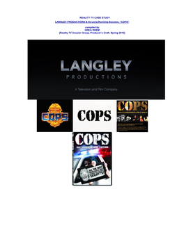 REALITY TV CASE STUDY LANGLEY PRODUCTIONS & Its Long