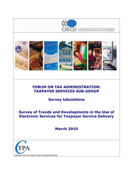 Forum on Tax Administration: Taxpayer Services Sub-Group