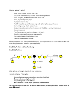 Why the Spinner T Series? Series Based Scheme. All Plays Look a Like Easy Youth Football Blocking Scheme