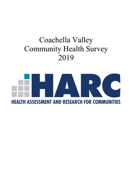 Coachella Valley Community Health Survey 2019