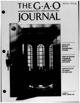 The GAO Journal, No. 15, Spring/Summer 1992