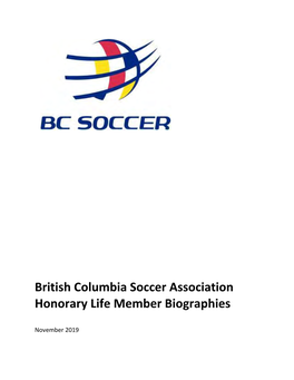 British Columbia Soccer Association Honorary Life Member Biographies