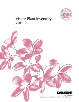 2004 Visitor Plant Inventory Report