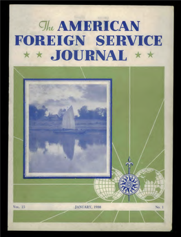 The Foreign Service Journal, January 1938