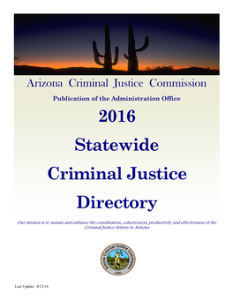 2016 Statewide Criminal Justice Directory