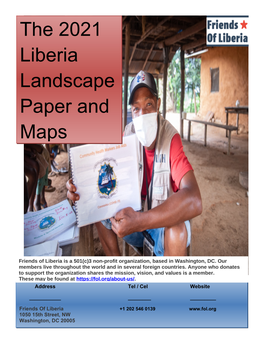 The 2021 Liberia Landscape Paper and Maps