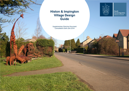 Histon & Impington Village Design Guide