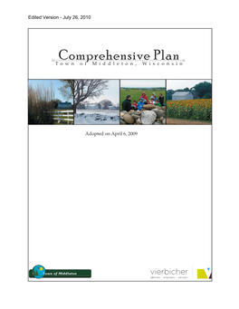 Comprehensive Plan Town of Middleton, Wisconsin