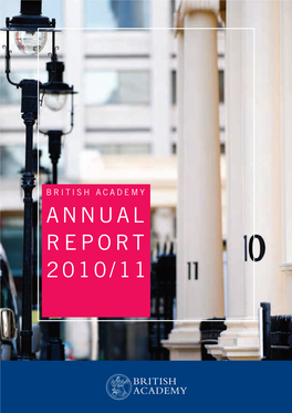 British Academy Annual Report 2010-2011