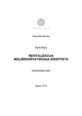 Revitalizacija Moliškohrvatskoga Identiteta