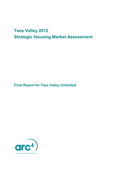 Tees Valley 2012 Strategic Housing Market Assessment