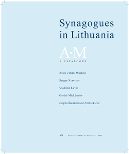 Synagogues in Lithuania AM a C a T Al O G U E