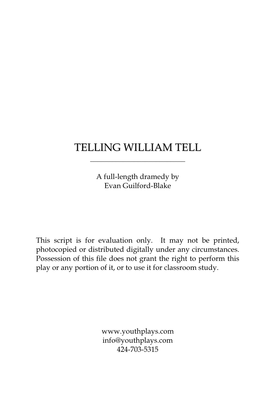 Telling William Tell ______