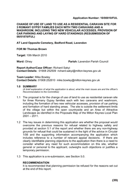 10/00010/Ful Change of Use of Land to Use As a Residential