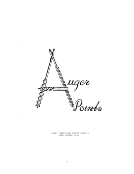 Auger Points Was Originally Published As a Complement