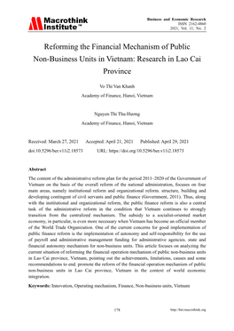 Research in Lao Cai Province