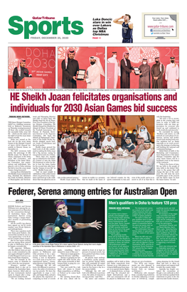 HE Sheikh Joaan Felicitates Organisations and Individuals for 2030 Asian Games Bid Success Tribune News Network Ment and Managing Director Only the Beginning