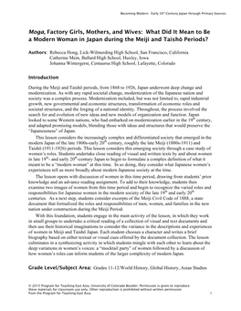 What Did It Mean to Be a Modern Woman in Japan During the Meiji and Taishō Periods?