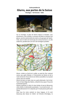Glurns, Aux Portes De La Suisse Vinschgau – Val Venosta – Italie