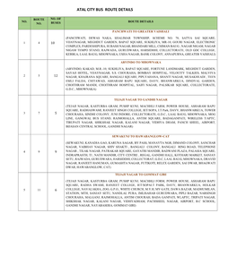 Atal City Bus Route Details