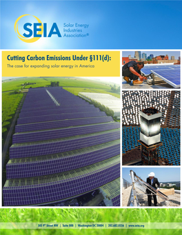 Cutting Carbon Emissions Under Section 111(D)