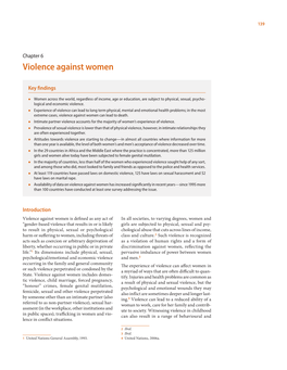 Violence Against Women