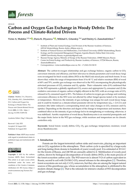 Carbon and Oxygen Gas Exchange in Woody Debris: the Process and Climate-Related Drivers