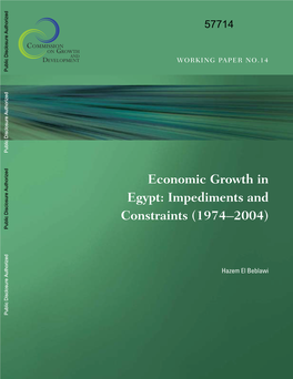 Economic Growth in Egypt: Impediments and Constraints (1974–2004)