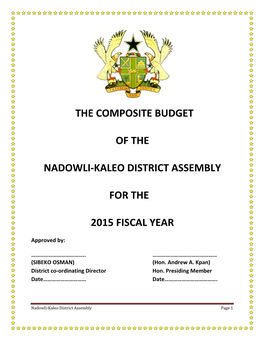 Nadowli-Kaleo District Assembly