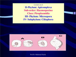 Pathogenicity: • It Is Not Or Is Only Slightly Pathogenic, While in Young Pigeon, Anorexia, Anaemia and Heavy Mortality Has Been Recorded