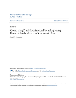 Comparing Dual-Polarization Radar Lightning Forecast Methods Across Southwest Utah Daniel O